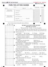 Đề khảo sát chất lượng môn Hóa học Lớp 12 (Cơ bản) - Năm học 2019-2020 - Ngô Xuân Quỳnh